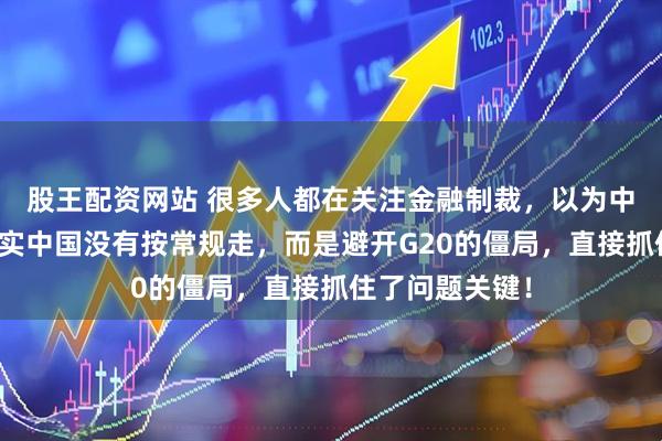 股王配资网站 很多人都在关注金融制裁，以为中国会紧张。其实中国没有按常规走，而是避开G20的僵局，直接抓住了问题关键！